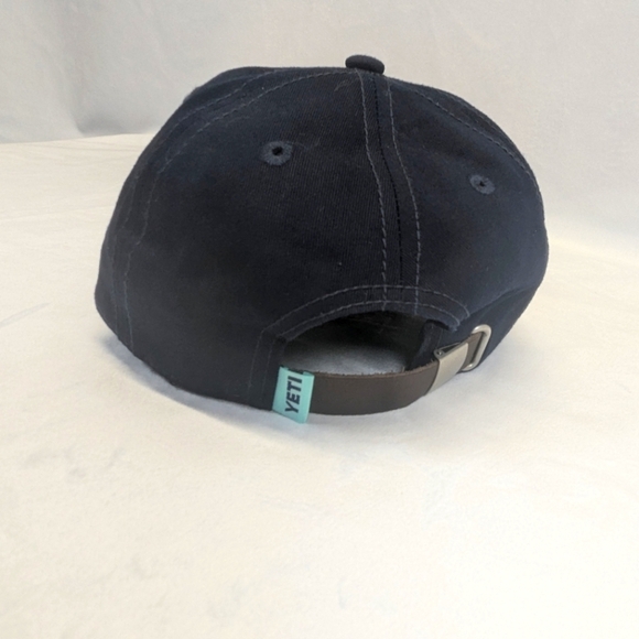 YETI Coolers "Built for the Wild" Strapback Adjustable Blue Ball Cap - Picture 2 of 6